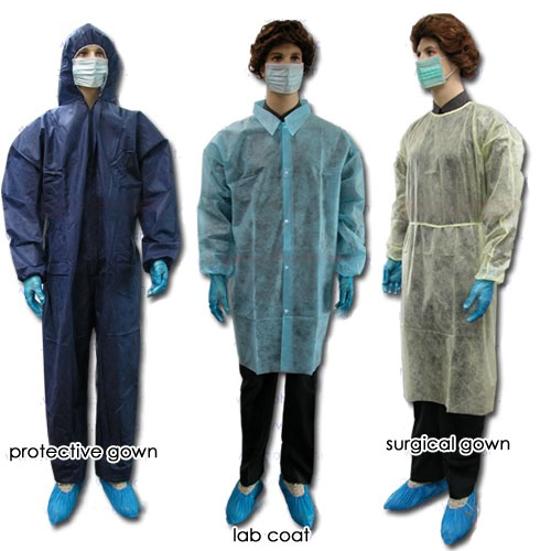 Disposable Coverall, Lab Coat, Surgical Gown, Isolation Coat