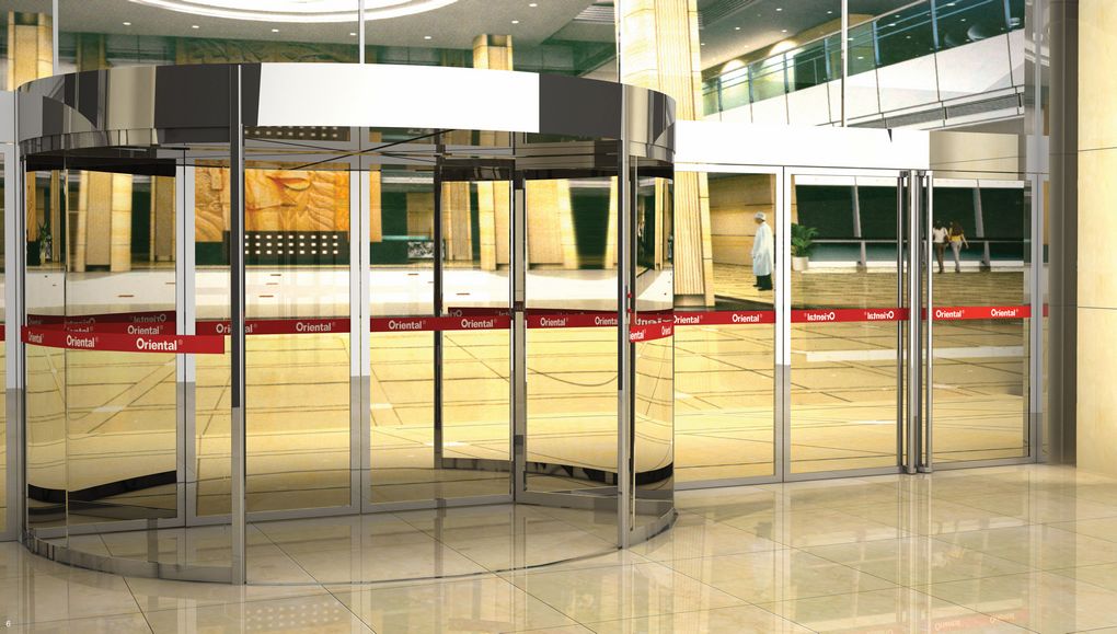 2-wing revolving door