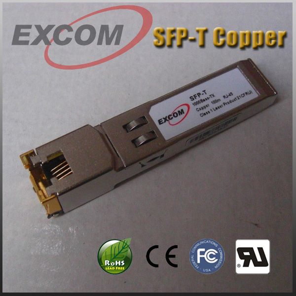 Sell GLC-T SFP copper transceiver module 10/100/1000BASE-TX RJ45 Port 100m