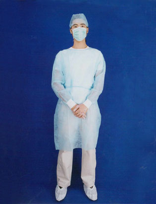 Non Woven Isolation Coat, Surgical Gown