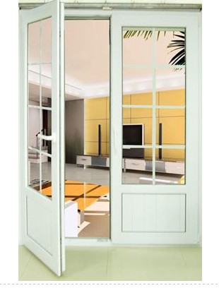 Plastic steel swing door