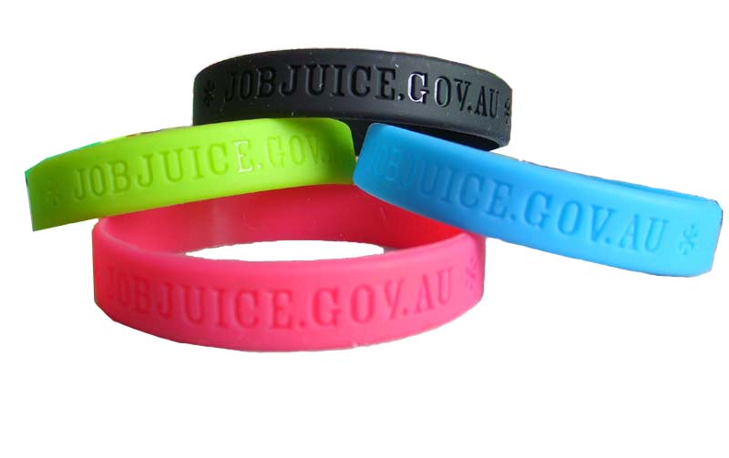 EMBOSS DEBOSS PRINTING silicone bracelet