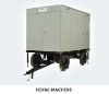 Transformer oil purifier system with single axle trailer
