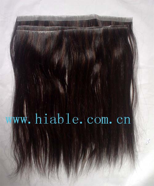 Human Hair Skin Weft