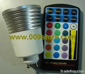 LED multi color remote control spotlight