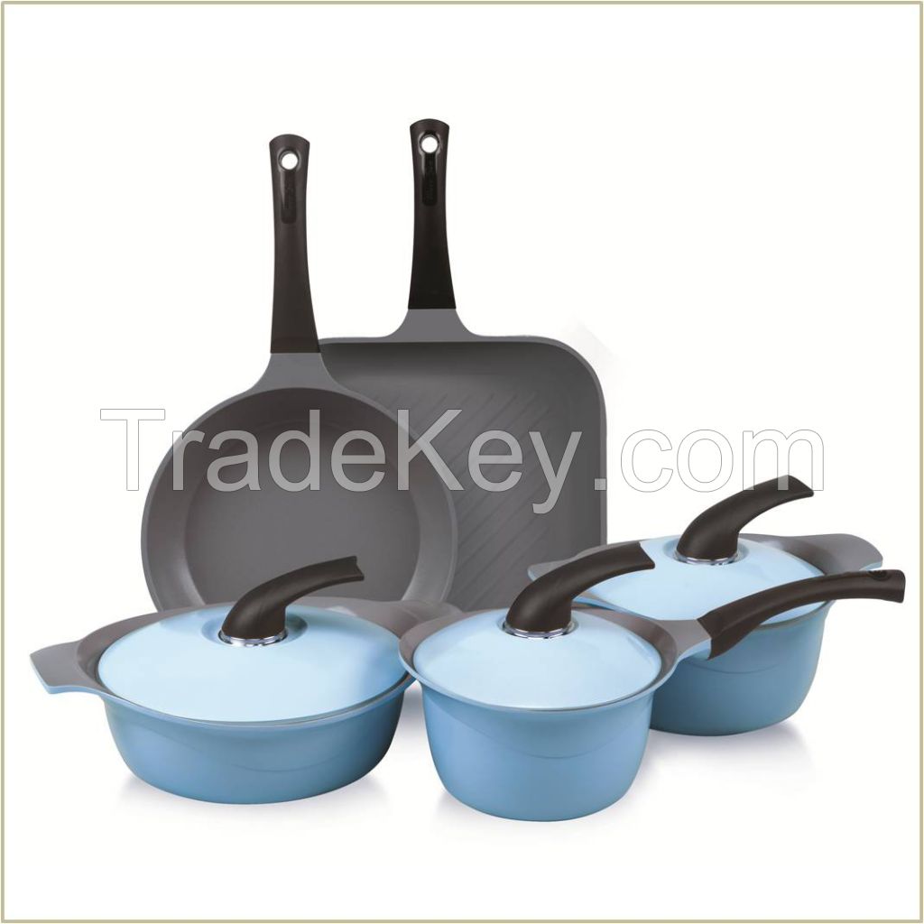 Die Casting Aluminum and Ceramic Coating Cookware Set