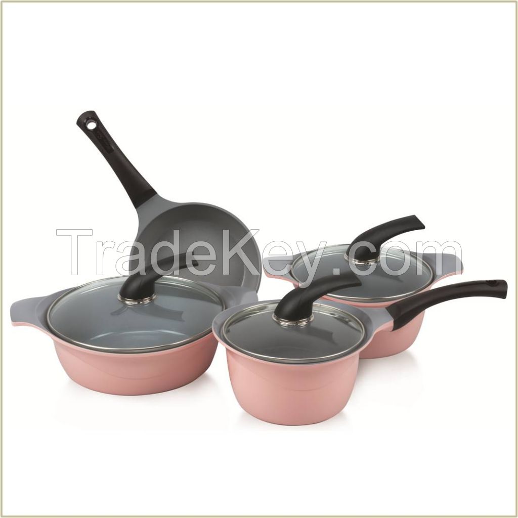 Cast Aluminum Ceramic Coating Cookware Set