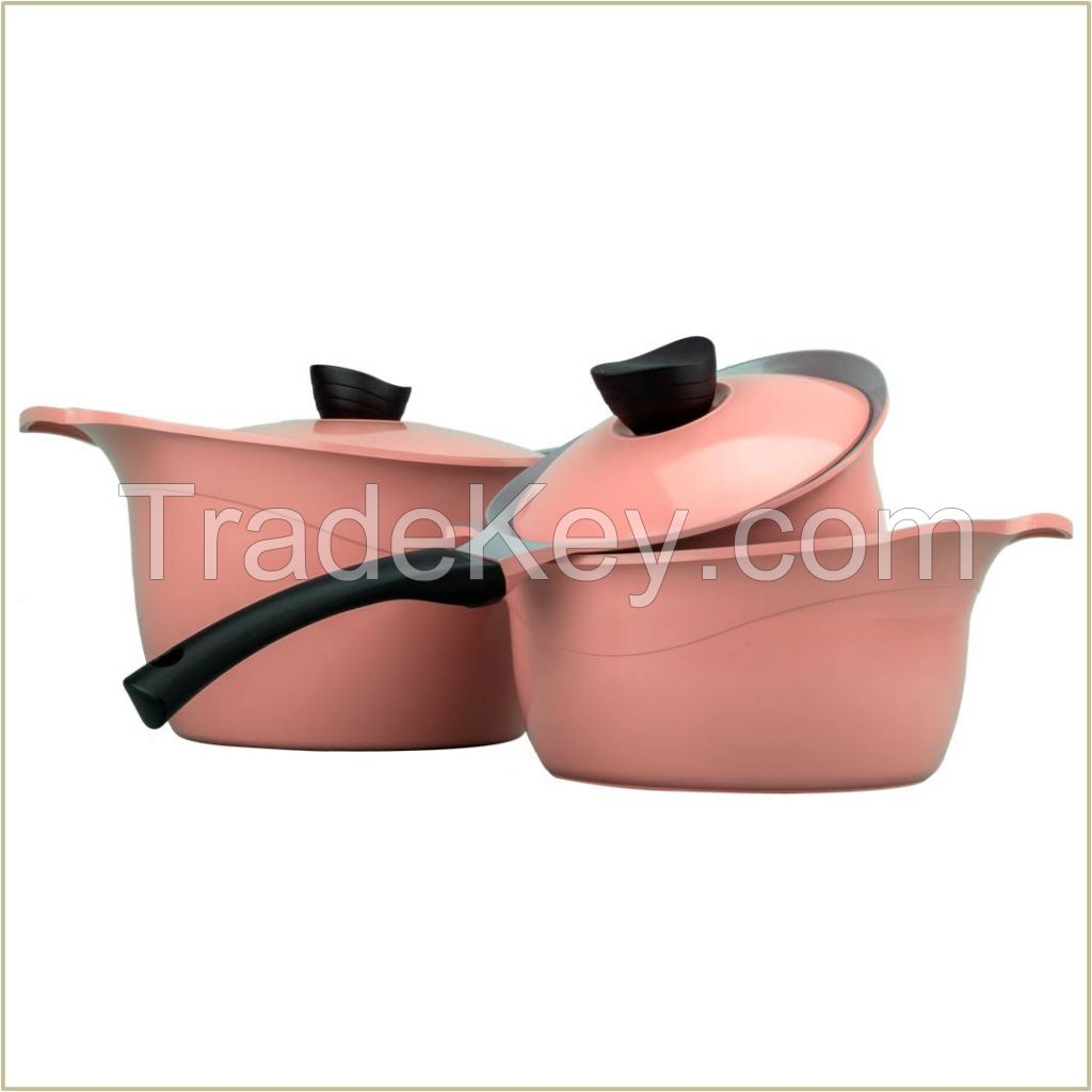 Cast Aluminum Ceramic Coating Cookware Set