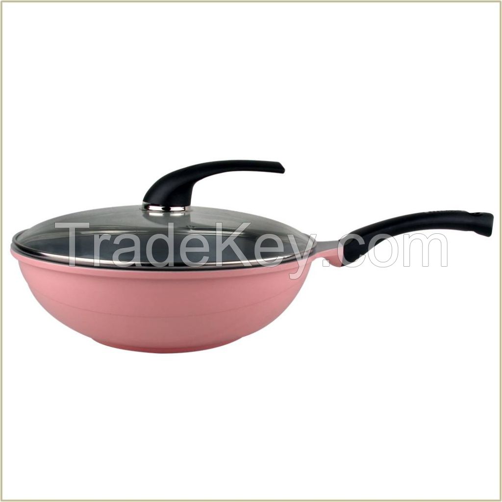 Cast Aluminum Ceramic Coating Non Stick Fry Pan