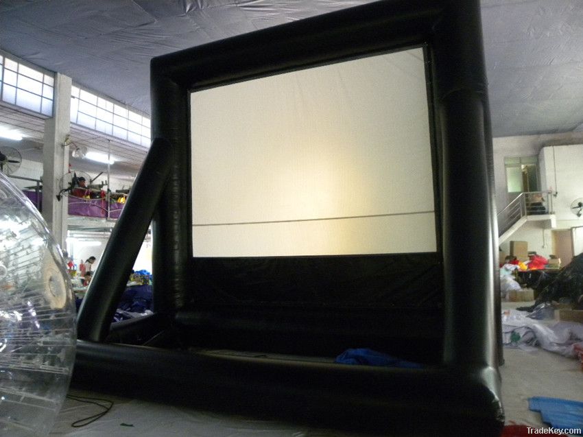 Inflatable movie screen