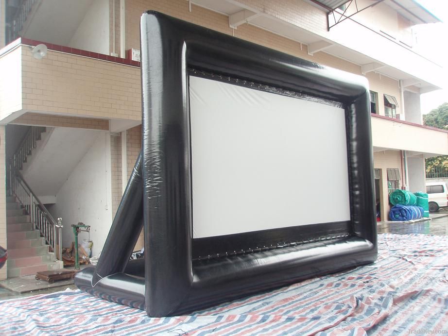 Inflatable movie screen