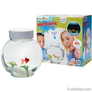 Electronic pet fish jar