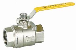 One piece ball valve