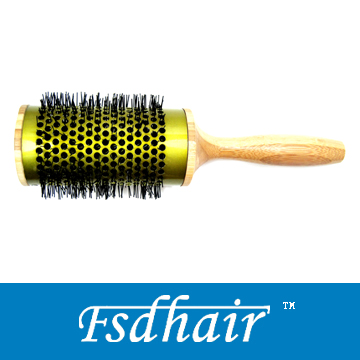 wooden hairbrush