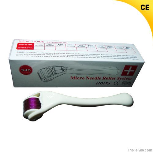 Most popular dermaroller 540 needles microneedle roller for sale