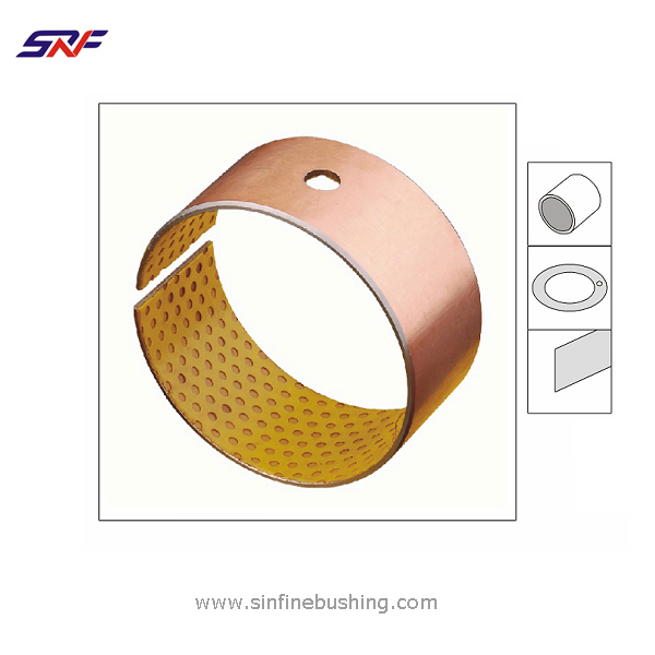 SF-2 Boundary Lubricating Multi-layered Oilless Plain Bearing Bushing