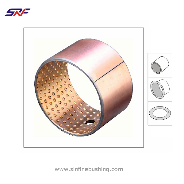 Bimetal Wrapped Oilless Plain Sliding Bearing Bushing