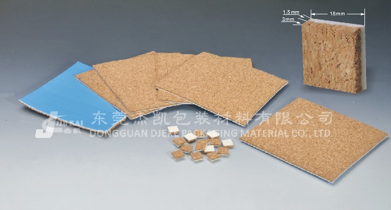 Cork pads with PVC foam