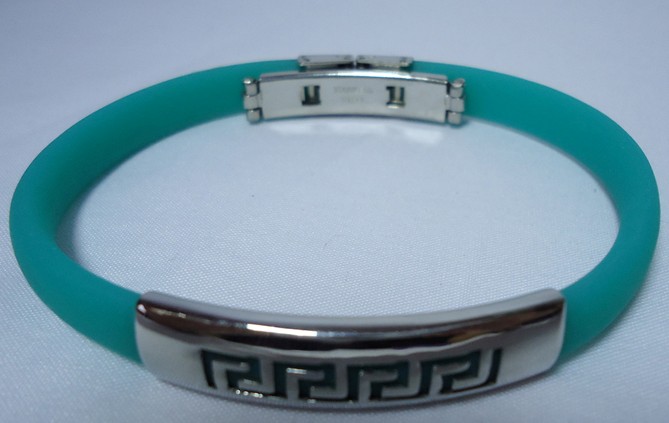 Stainless Buckle Silicone Bracelet