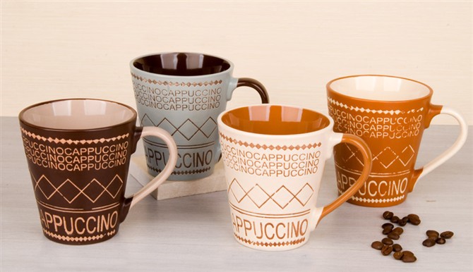 Silk paint coffee mug