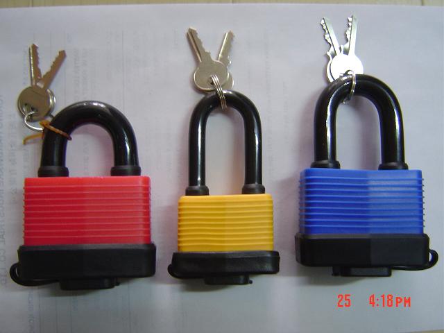 waterproof laminated padlock