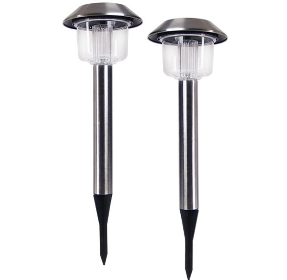 stainless steel solar garden lights