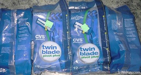 Twin Blade Disposable Razor Blades For Pivot Plus