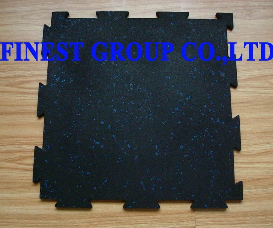 Interlocking Rubber Tile, Rubber floor