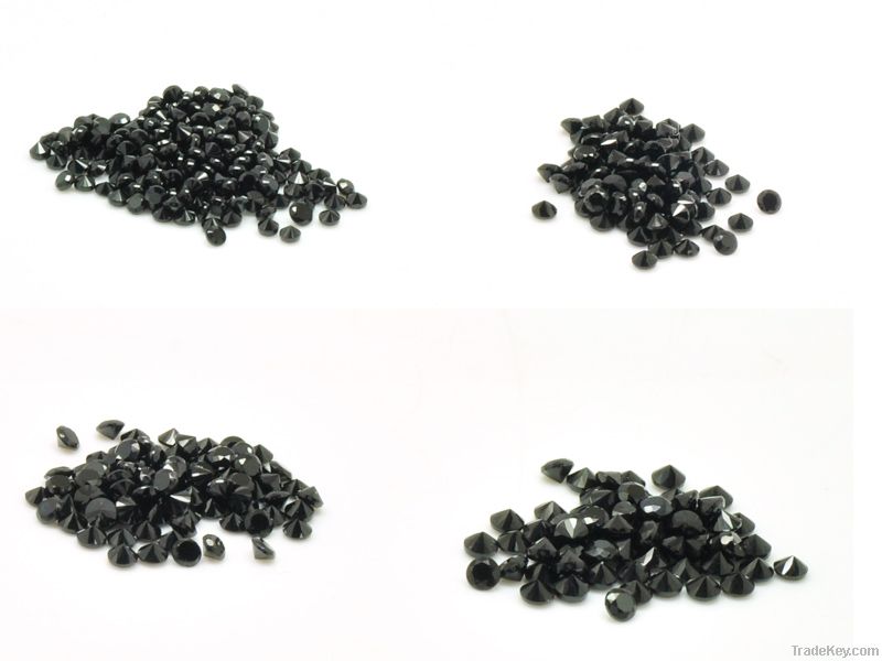 Loose gemstone natural black spinel for silver gemstone