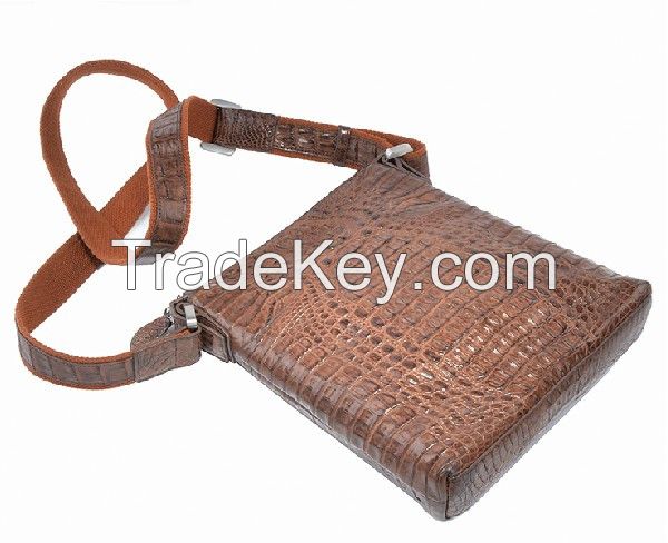 Crocodile Shoulder Bag Brown 2C5006C