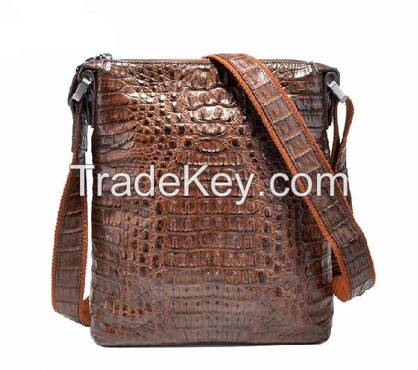 Crocodile Shoulder Bag Brown 2C5006C