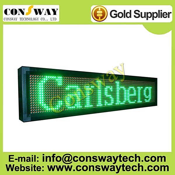 CE approved led moving sign with RGY color and size 104cm(W)*24cm(H)*7cm(D)