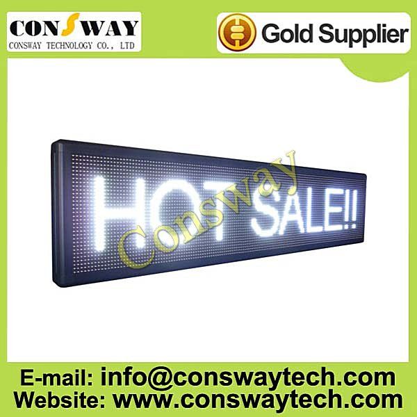 CE approved led advertising panel with white color and size 168cm(W)*40cm(H)*7cm(D)