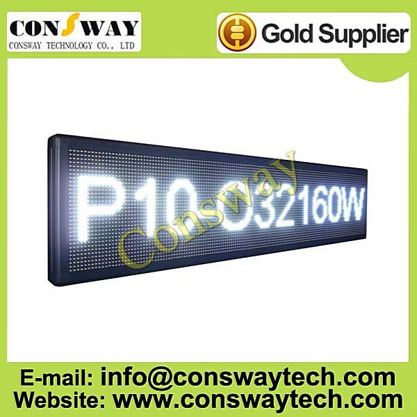 CE approved led advertising panel with white color and size 168cm(W)*40cm(H)*7cm(D)