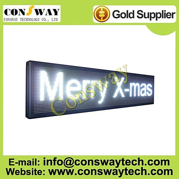 CE approved led advertising panel with white color and size 168cm(W)*40cm(H)*7cm(D)