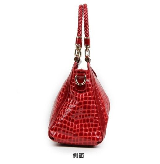 Woman genuine leather tote bag