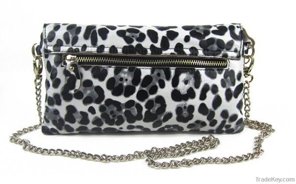 Woman leopard messenger chain bags