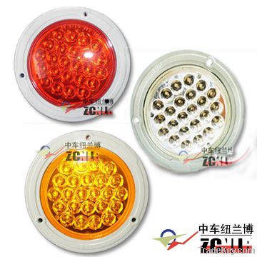 LED Circle Tail Lamp with Flange Install Base or PVC Ring