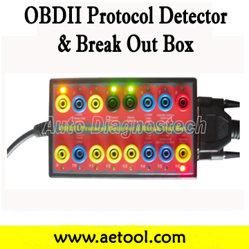 OBDII Protocol Detector & Break Out Box