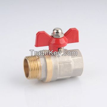 ZD1304 brass ball valve with steel handle