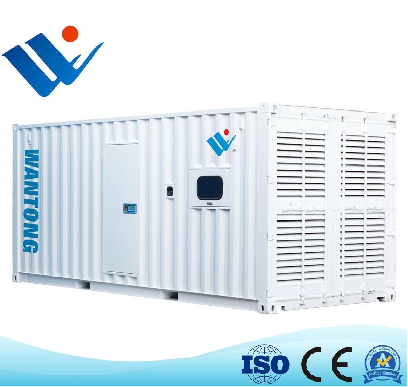 6 Cylinders Water-Cooled 1500rpm 1000kVA Diesel Generator for Silent R