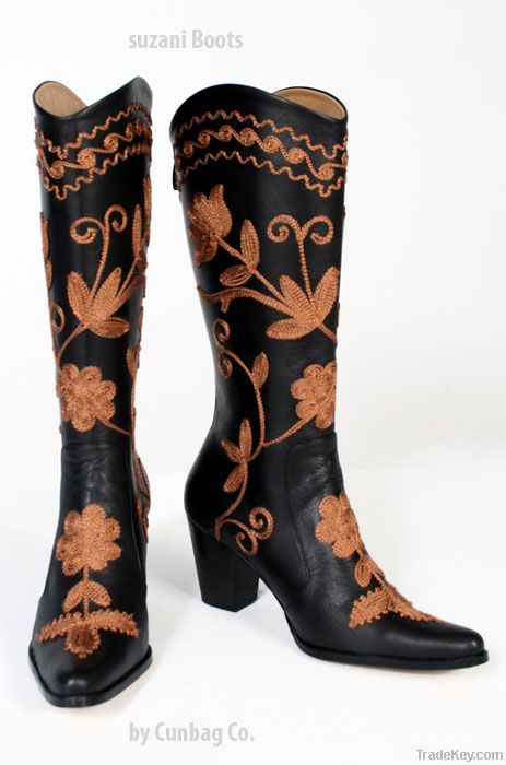 Embroidery Ladies Boots