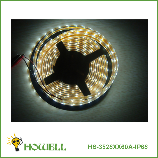 IP68 Waterproof 60pcs per meter SMD3528 LED Soft Strip