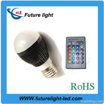 3w color changing rgb led bulb e27