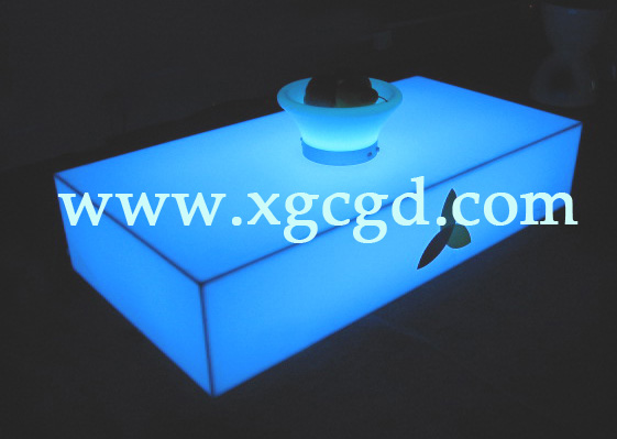 Illuminated coffee table, Illuminated bar furniture