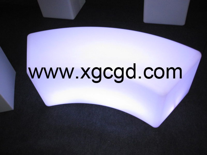 Illuminated event furniture, Illuminated bench, LED furniture