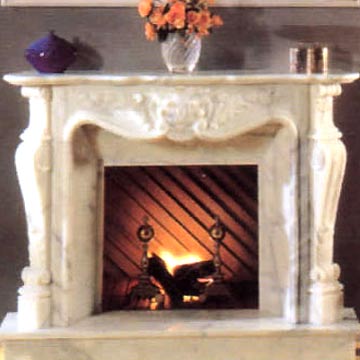 marble fireplace