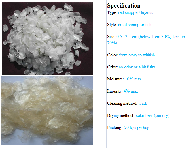 Dried Fish Scales for Collagen Industry with High Quality and Best Price