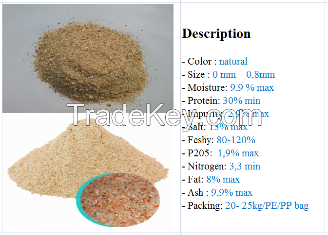 Shrimp Shell Powder for Chitin Industry with High Quality and Best Price