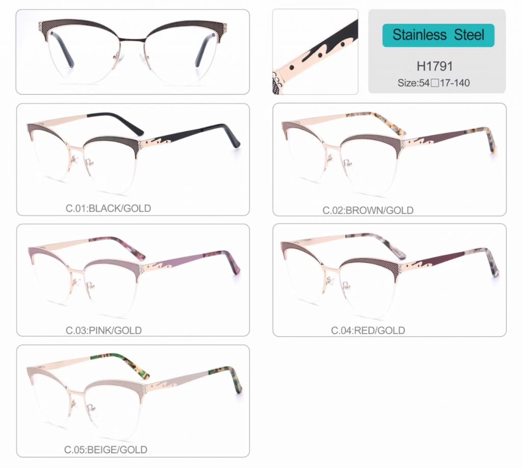 wholesale diamond optical frames eyeglasses high quality eyewear H1791